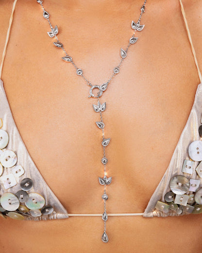 Petal Chain in Silver