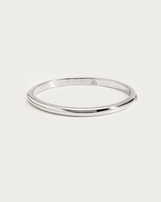 Dustlight Plain Bangle in Silver