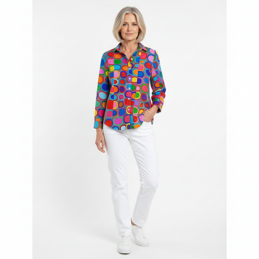 Blouse with colour