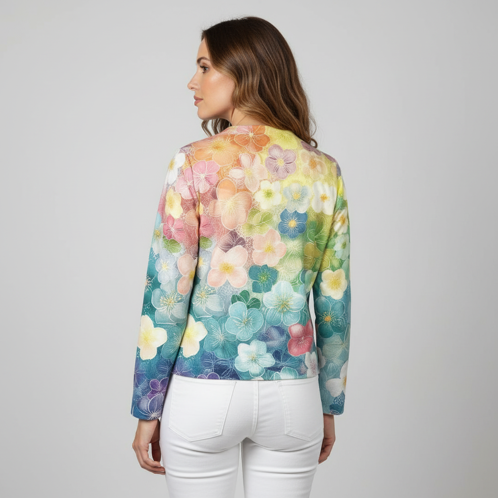 Vest with flowers