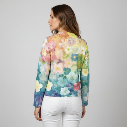 Vest with flowers