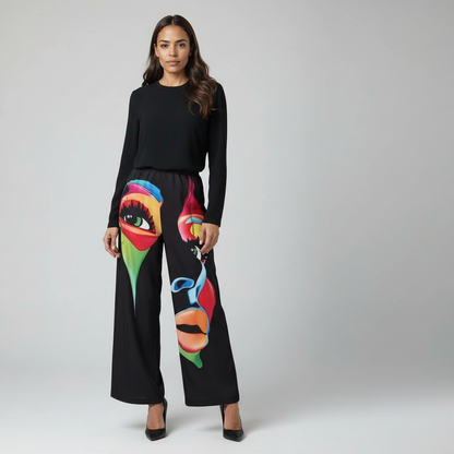 Trousers with print