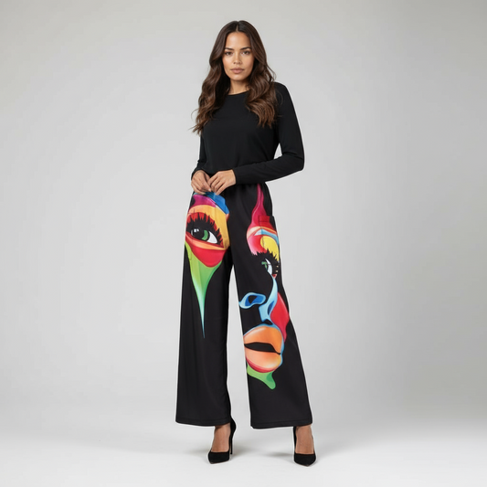 Trousers with print