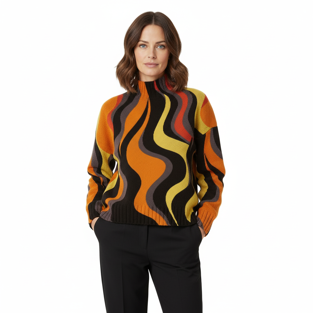 Striped bright sweater