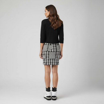 Dress with cardigan