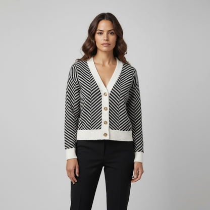 Striped cardigan