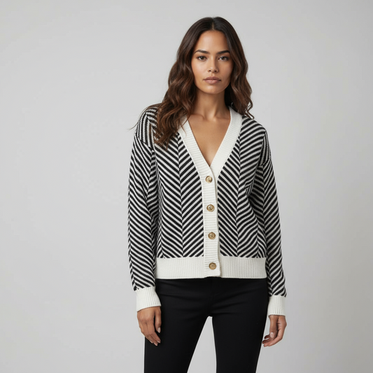 Striped cardigan