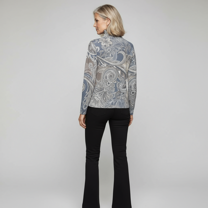 Turtleneck with paisley