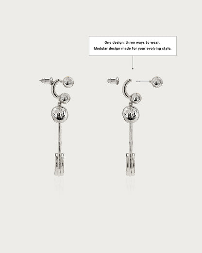 Trea Earrings in Silver