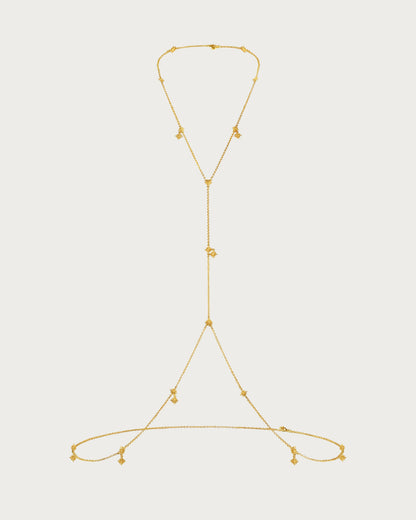 Twinkle Body Chain In Silver