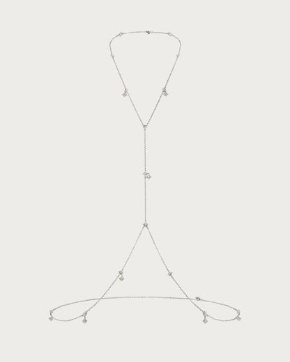 Twinkle Body Chain In Silver