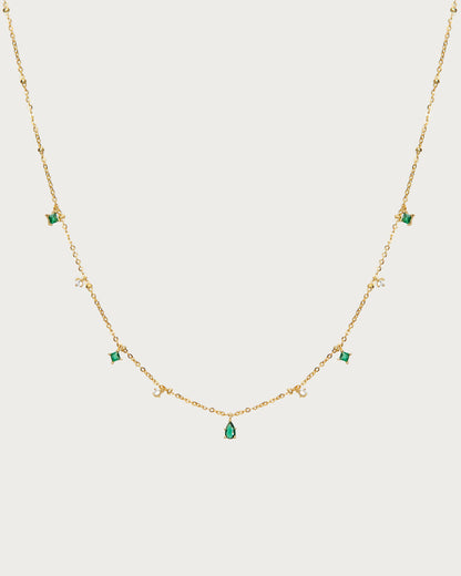 Elysee Necklace in Emerald Green