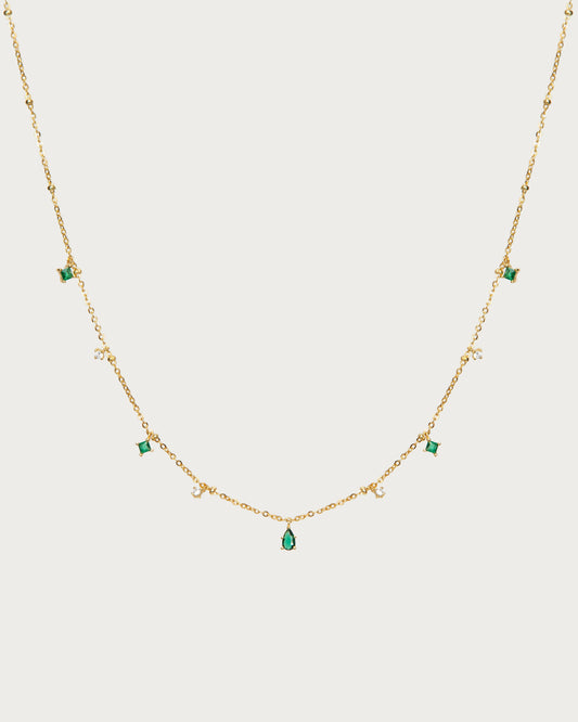 Elysee Necklace in Emerald Green