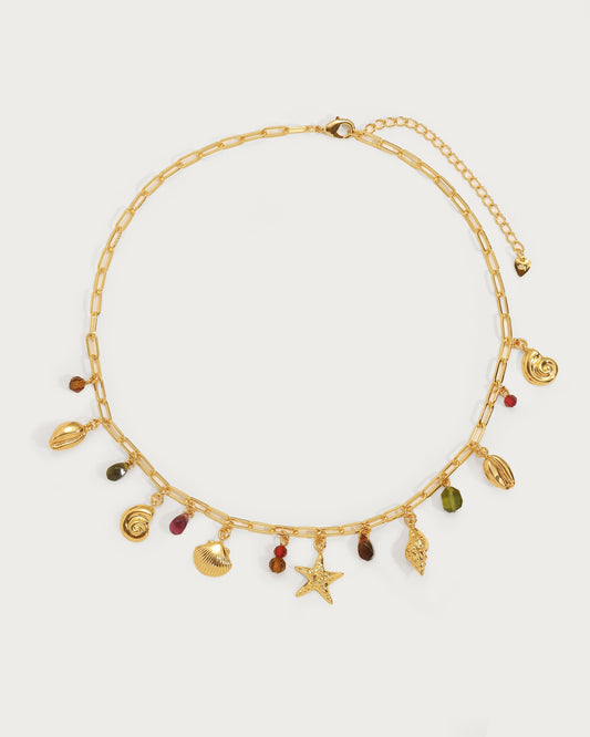 Coral Dancer Charm Necklace