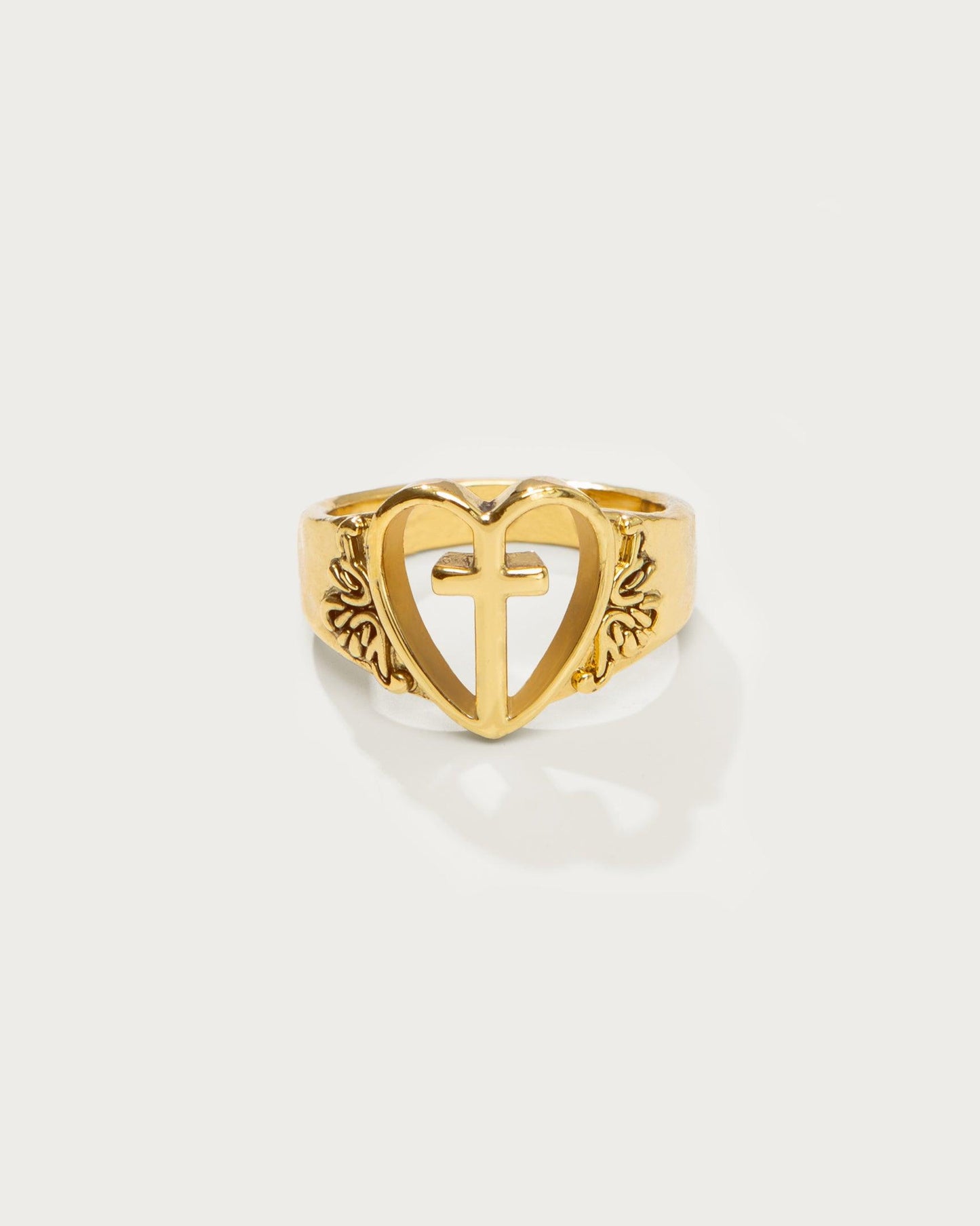 Creda Heart Cross Ring