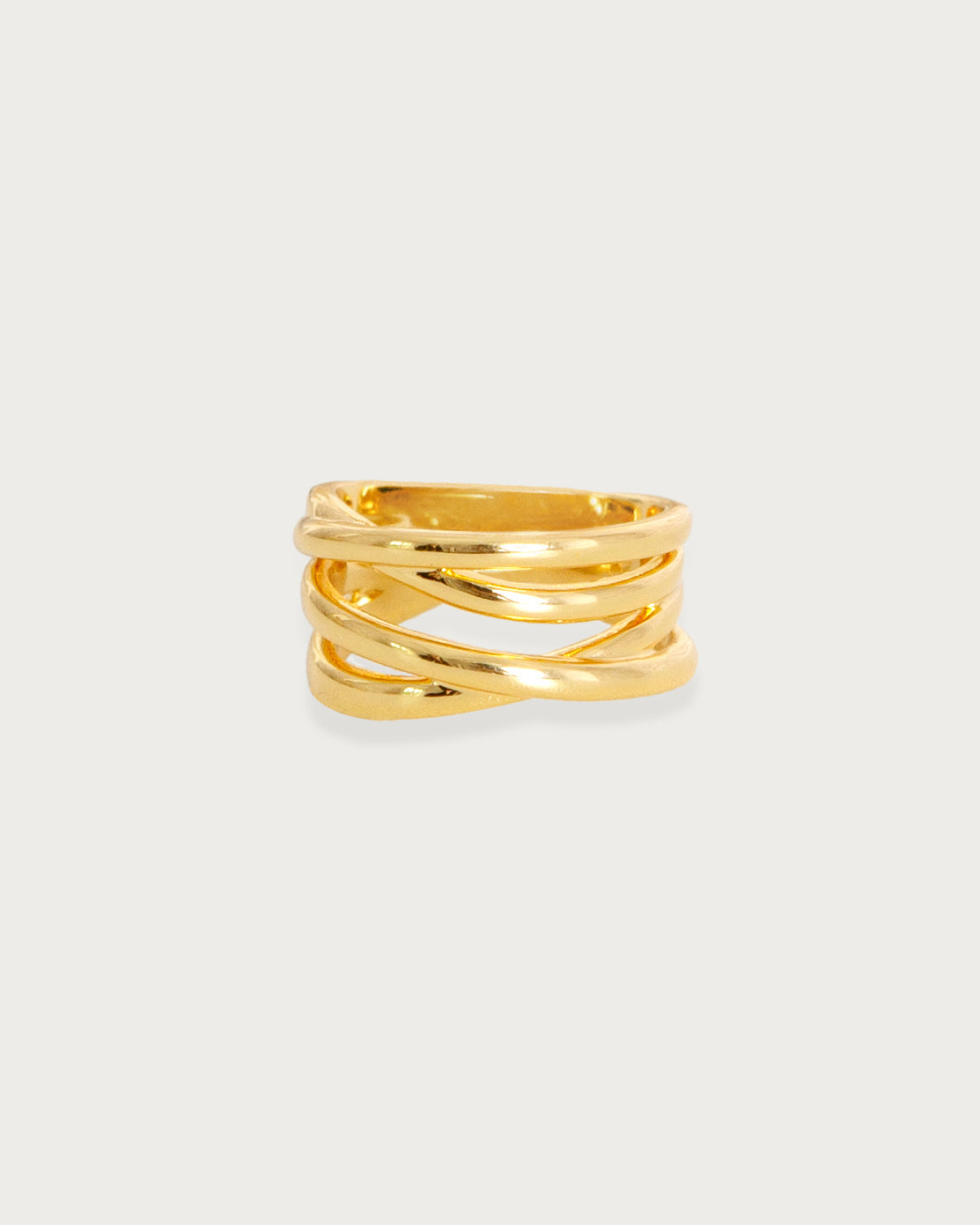 Criss Cross Ring in Silver
