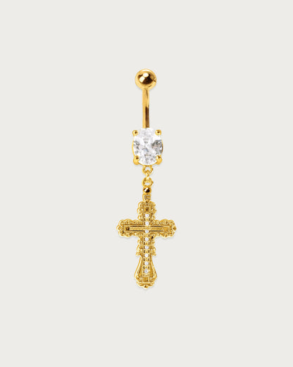 Everette Cross Belly Ring