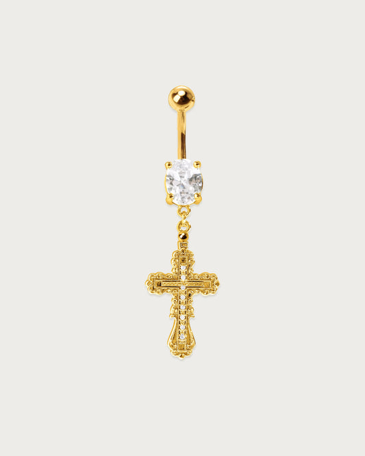 Everette Cross Belly Ring