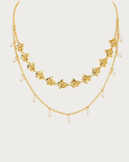 Pearl Rose Necklace