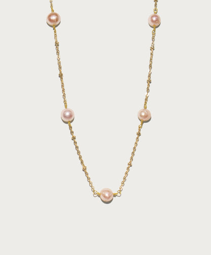 Pink Yumi Freshwater Pearl Necklace