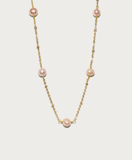 Pink Yumi Freshwater Pearl Necklace