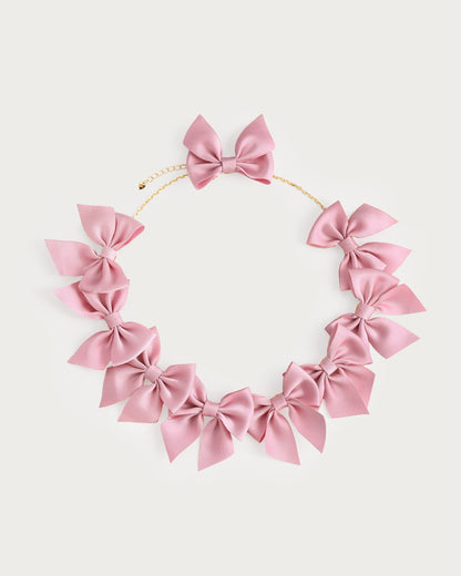 Polka Dot Bow Necklace