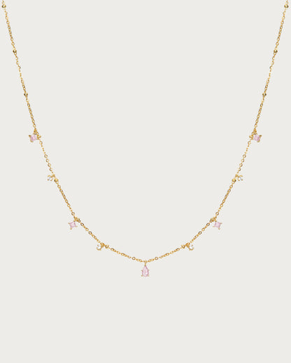 Elysee Necklace in Pink