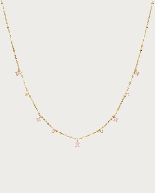 Elysee Necklace in Pink