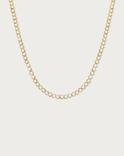 Tennis Necklace in Gold