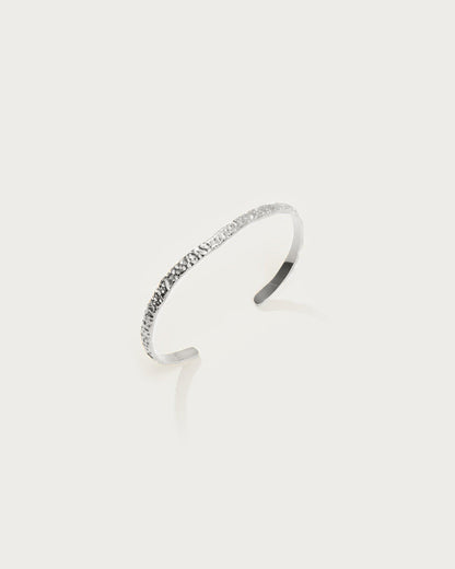 Silver Textured Bangle